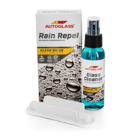 Rain Repel packaging and product from Autoglass®